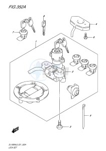 DL1000 ABS V-STROM EU drawing LOCK SET (FOR PANNIER CASE)