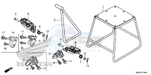 CRF450RD CRF450R Europe Direct - (ED) drawing STEP/STAND