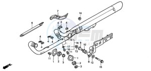 VT750C3 drawing EXHAUST MUFFLER