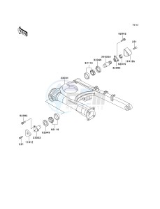 ZG 1000 A [CONCOURS] (A6F) A6F drawing SWINGARM