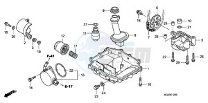 CBF1000FAB drawing OIL PAN/ OIL PUMP