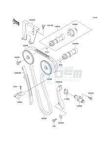 KL 650 A [KLR 650] (A6F-A7F) A7F drawing CAMSHAFT-- S- -_TENSIONER