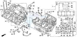 CB1300S CB1300SUPERBOLD'OR drawing CRANKCASE