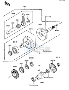 KLF 300 A [BAYOU 300] (A1) [BAYOU 300] drawing CRANKSHAFT_BALANCER