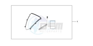 CBR600RAA Korea - (KO / ABS) drawing WINDSCREEN