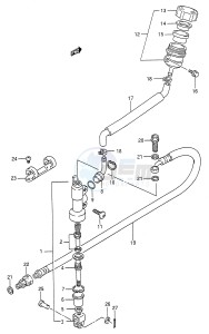 RM125 (E28) drawing REAR MASTER CYLINDER (MODEL K)