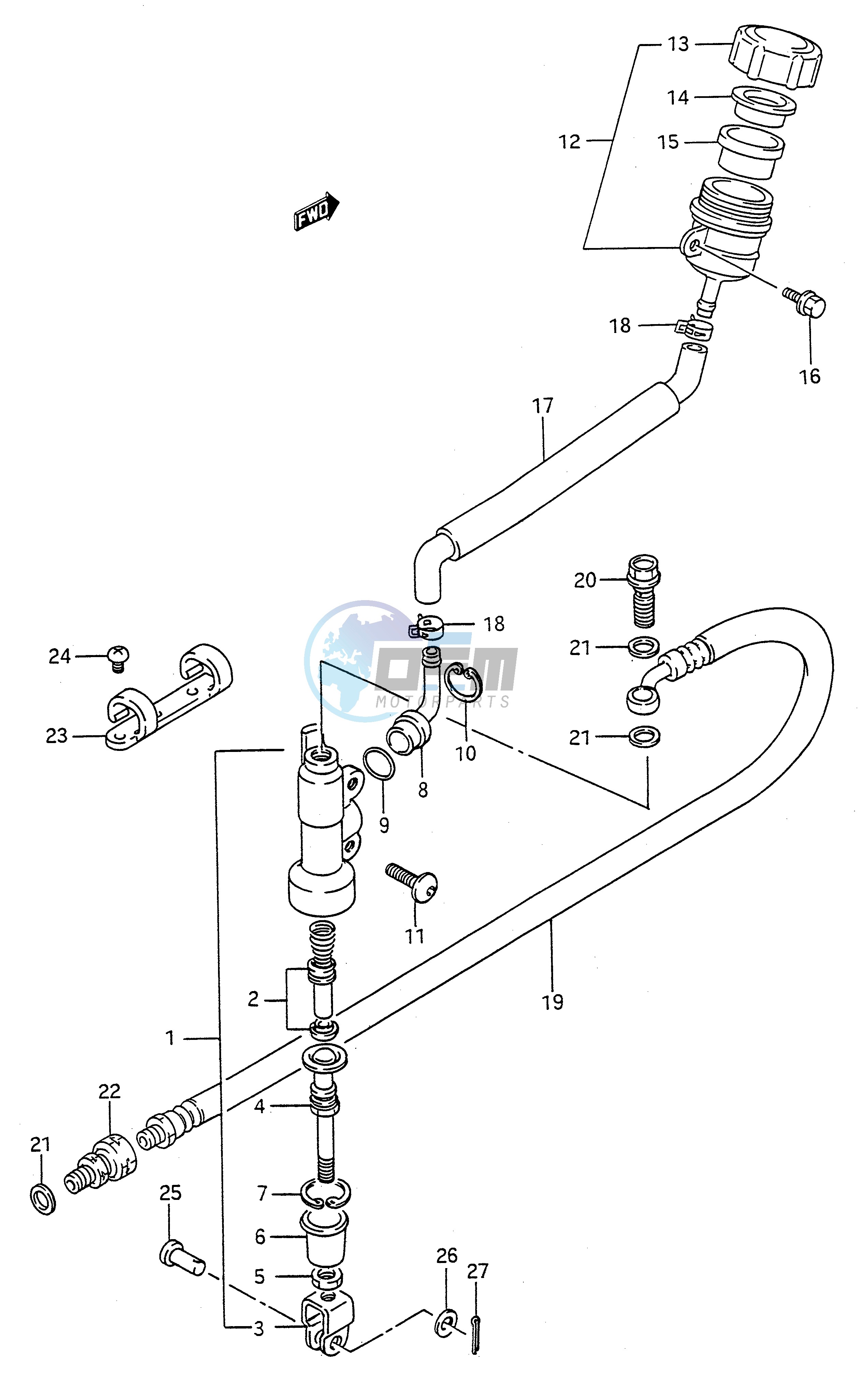 REAR MASTER CYLINDER (MODEL K)