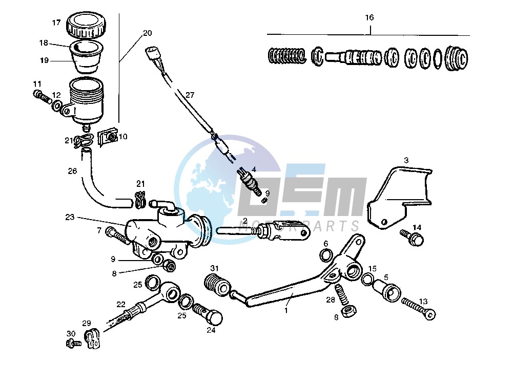 REAR MASTER CYLINDER