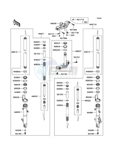 NINJA_250R EX250K9FA GB XX (EU ME A(FRICA) drawing Front Fork