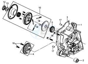 MIO 50 L5-L6 drawing CRANKCASE RIGHT /  OIL PUMP