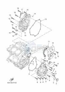 XSR700 MTM690D (BCN1) drawing CRANKCASE COVER 1