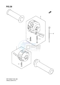 GSF-1250 BANDIT EU drawing HANDLE SWITCH