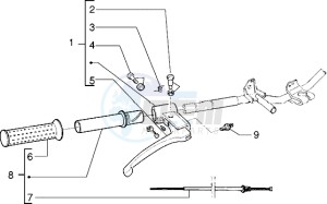 Sfera RST 50 drawing Handlebars component parts