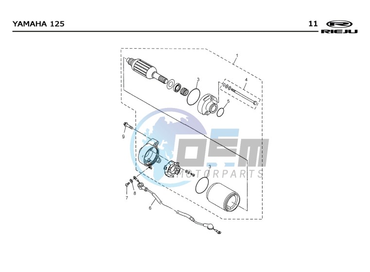 CRANKCASE  Yamaha 125 4t Euro 2