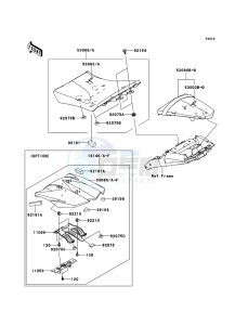 Z1000 ZR1000DCFA FR GB XX (EU ME A(FRICA) drawing Seat