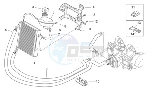 SR 50 H2O drawing Cooling system