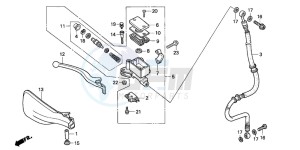 SFX50SMM drawing FR. BRAKE MASTER CYLINDER (2)