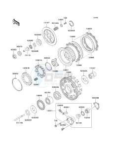 ZX 1100 D [NINJA ZX-11] (D4-D6) [NINJA ZX-11] drawing CLUTCH