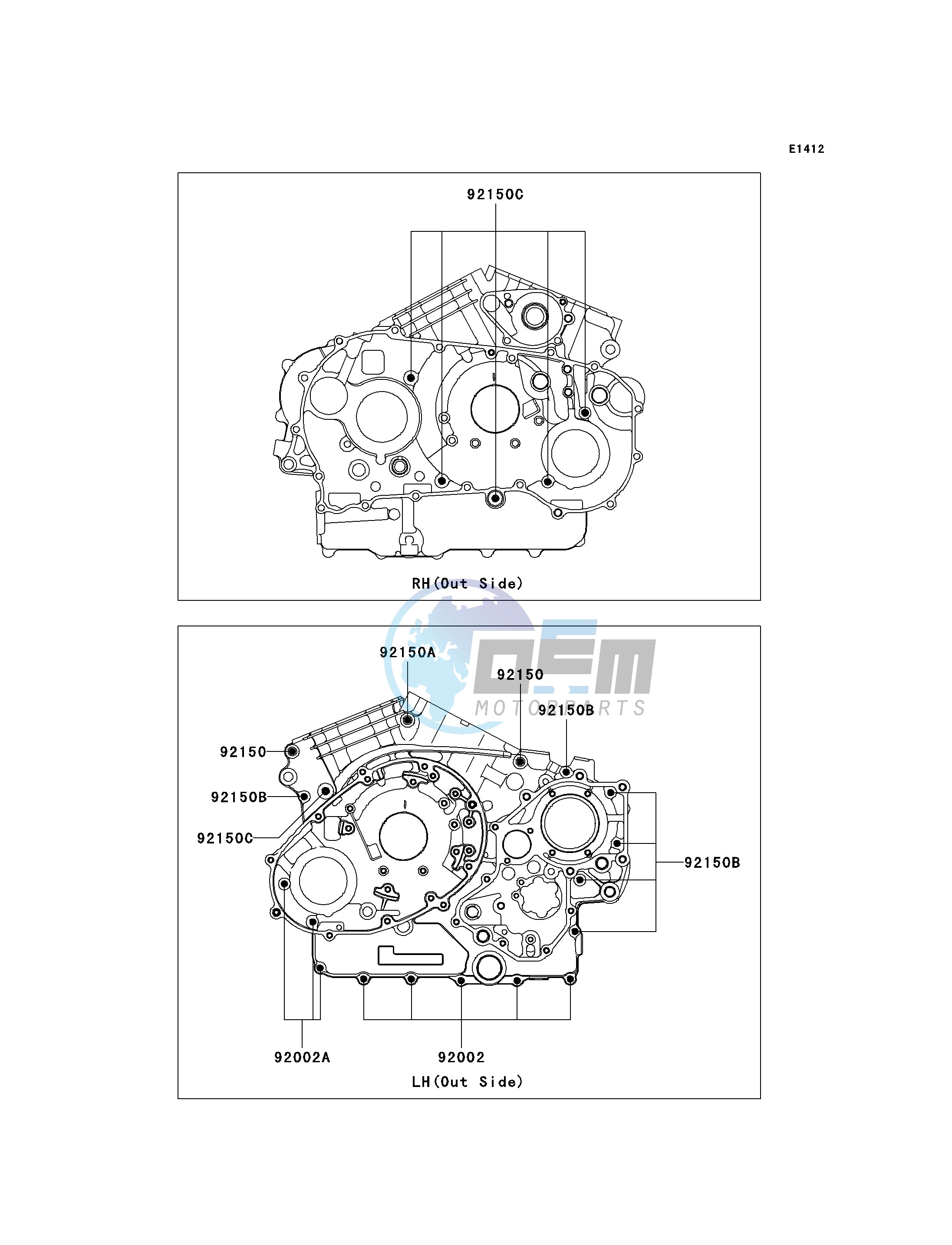 CRANKCASE BOLT PATTERN