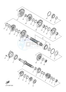 YZF-R1 998 R1 (2CRC 2CRD) drawing TRANSMISSION