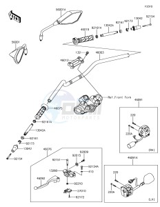 VERSYS-X 300 ABS KLE300CHF XX (EU ME A(FRICA) drawing Handlebar