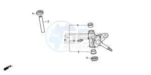 TRX200D FOURTRAX drawing KNUCKLE