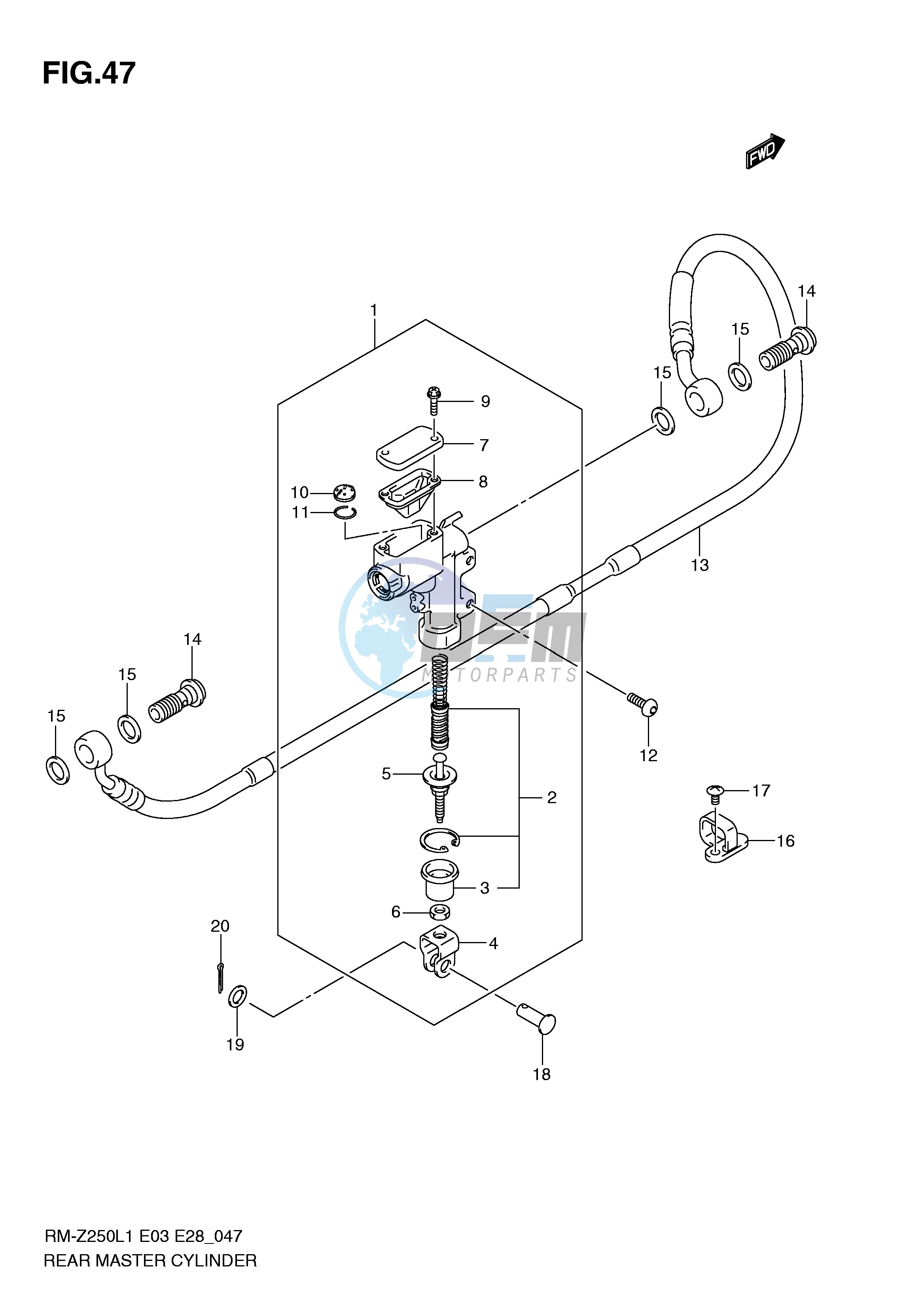 REAR MASTER CYLINDER