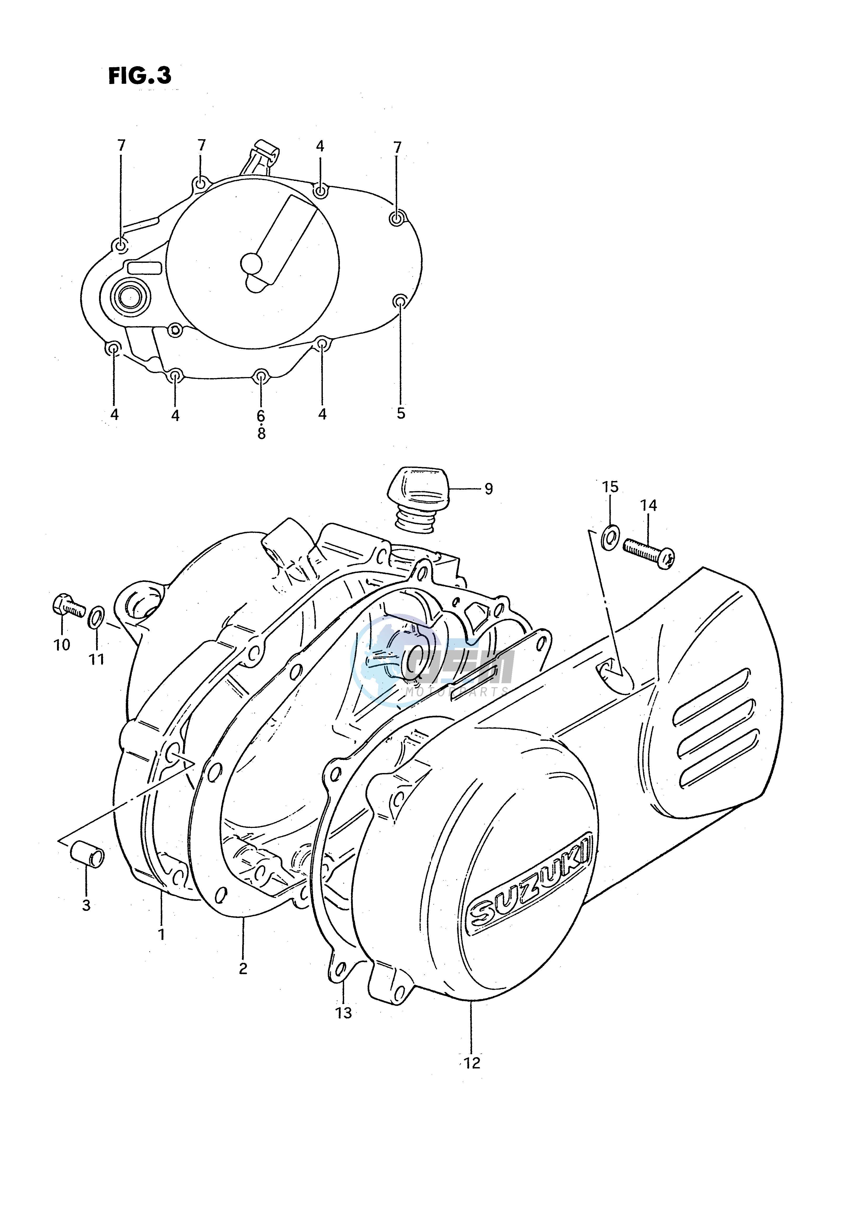 CRANKCASE COVER (MODEL X)