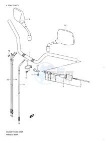 DL 650 V-STROM EU-UK drawing HANDLEBAR