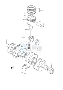 GSX-R750 (E28) drawing CRANKSHAFT