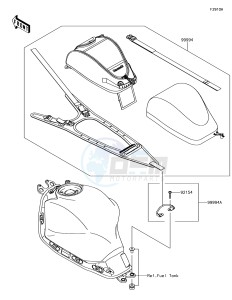 NINJA 650 EX650KHF XX (EU ME A(FRICA) drawing Accessory(Tank Bag)