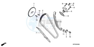 CBR125RWA Germany - (G / BLA) drawing CAM CHAIN/TENSIONER