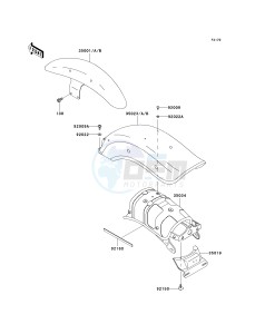 EN 500 C [VULCAN 500 LTD] (C6F-C9F) C9F drawing FENDERS