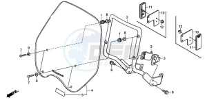 CB250 drawing WINDSHIELD