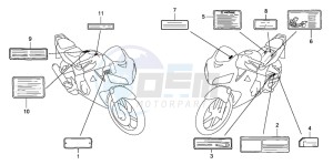 CBR125RS drawing CAUTION LABEL (CBR125RW7)