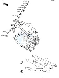 ZX 750 F [NINJA 750R] (F4) [NINJA 750R] drawing FRAME