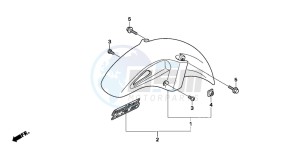 NT700V drawing FRONT FENDER