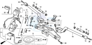 VFR800A drawing HANDLE PIPE/TOP BRIDGE