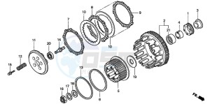 CB900F CB900 HORNET drawing CLUTCH