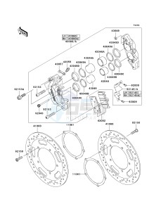 VN 2000 H [VULCAN 2000 CLASSIC] (8F-9F) 0H9F drawing FRONT BRAKE