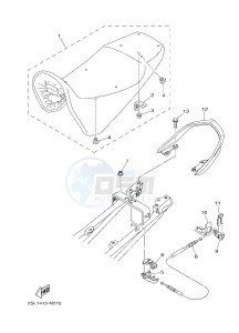 YZ250X (BJ41) drawing SEAT