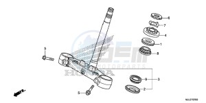 NC750XE NC750X Europe Direct - (ED) drawing STEERING STEM