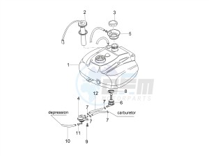 SCARABEO 50 2T CARBURATORE E4 STREET (EMEA) drawing Fuel tank