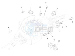 BV 350 ST 4T 4V IE ABS E4 (NAFTA) drawing Selectors - Switches - Buttons