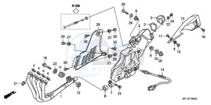 CBR1000RAA UK - (E / ABS MKH) drawing EXHAUST MUFFLER