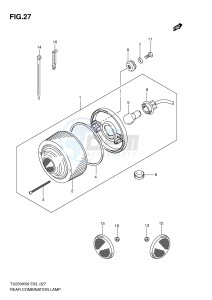 TU250X (E3) drawing REAR COMBINATION LAMP