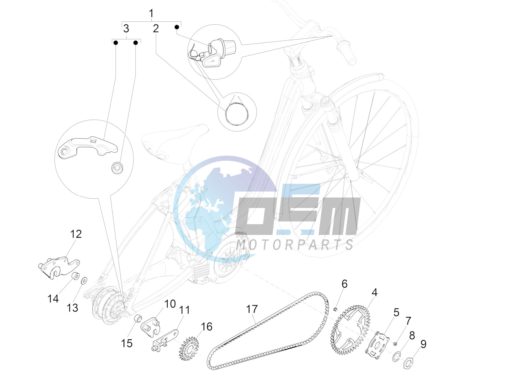 Gear shift (NUVINCI MECH)