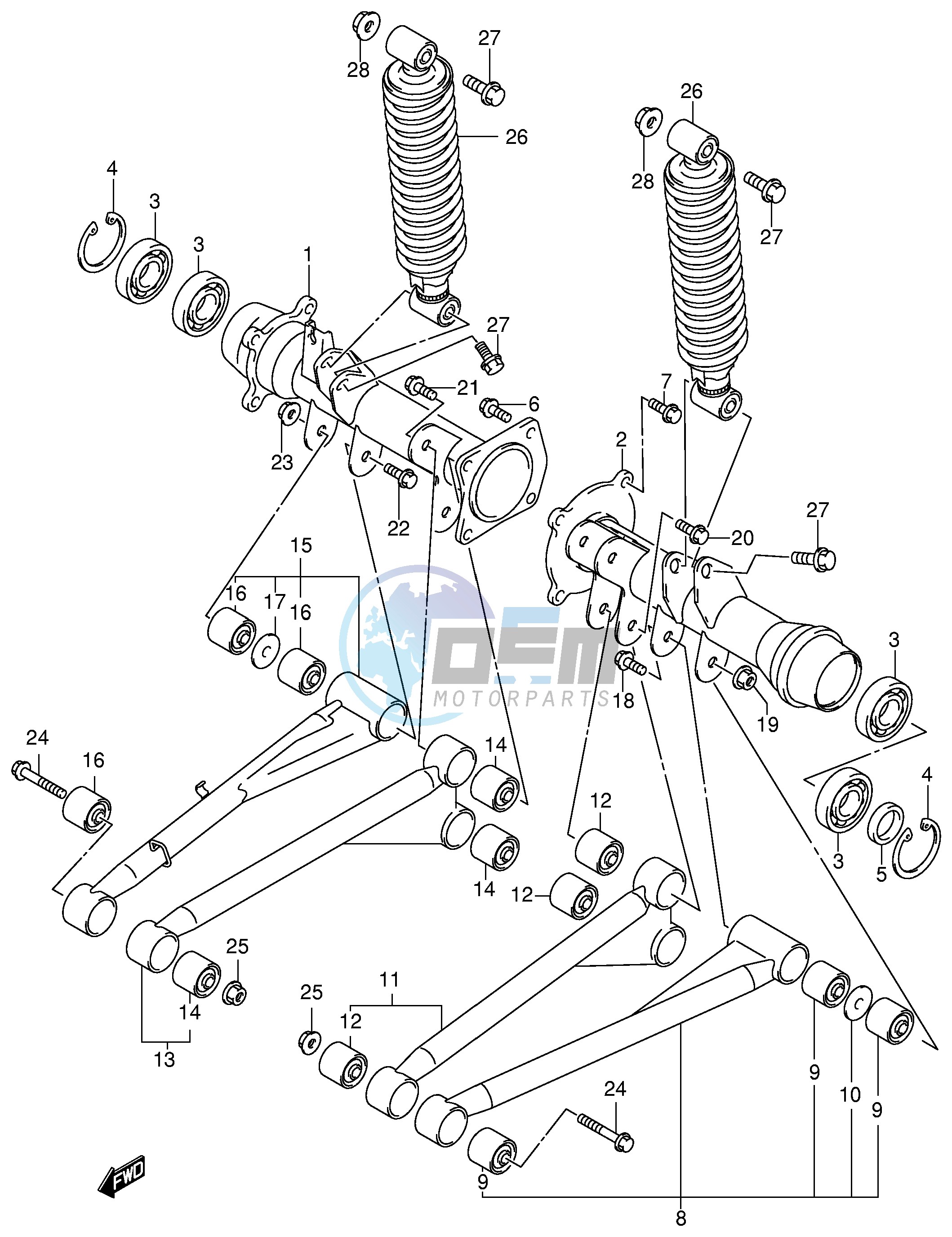 REAR AXLE HOUSING (MODEL Y)