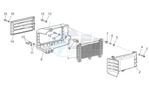 Griso V 8V 1200 drawing Oil radiator