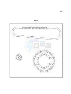 KX 125 K [KX125] (K5) [KX125] drawing CHAIN KIT